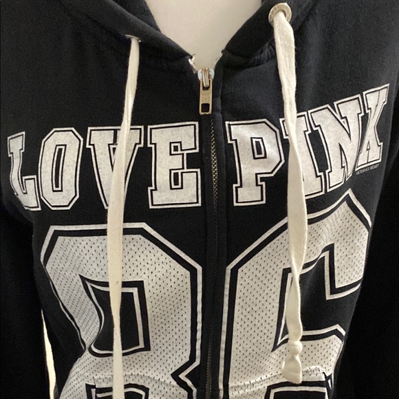 Black Love Pink 86 Zip-Up Hoodie - Picture 2 of 4